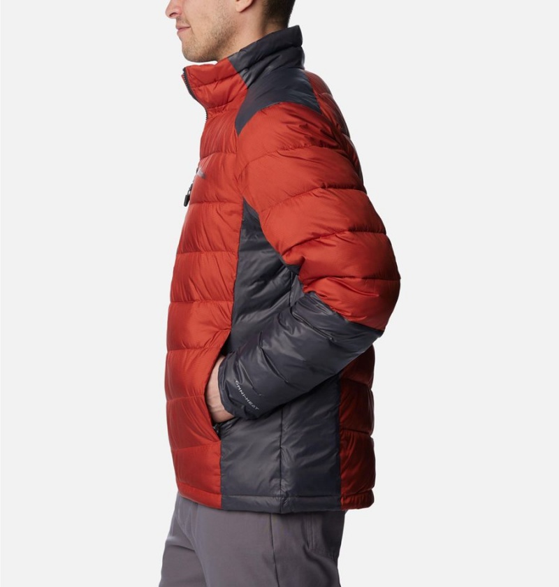 Columbia Labyrinth Loop Omni Heat Infinity Insulated Men's Puffer Jacket Red | KSJQDE-641