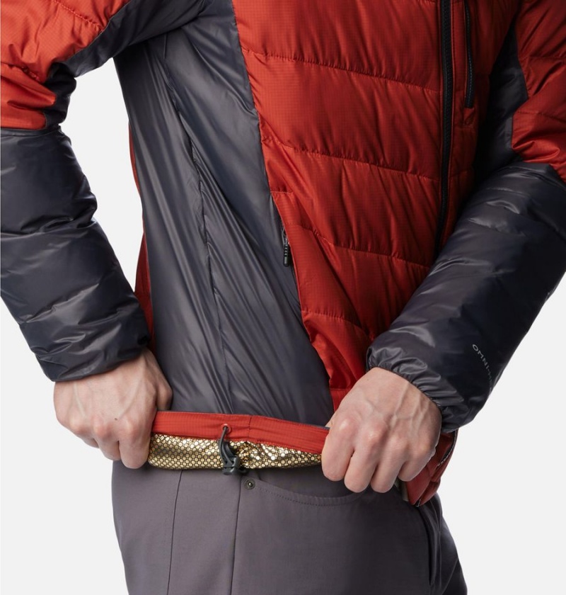 Columbia Labyrinth Loop Omni Heat Infinity Insulated Men's Puffer Jacket Red | KSJQDE-641