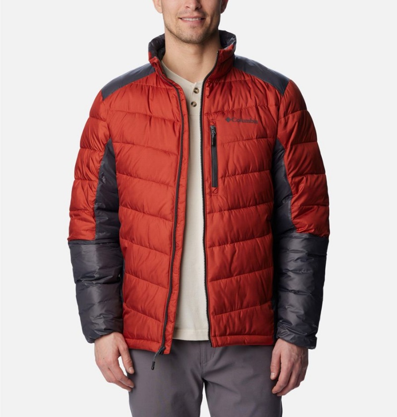 Columbia Labyrinth Loop Omni Heat Infinity Insulated Men's Puffer Jacket Red | KSJQDE-641