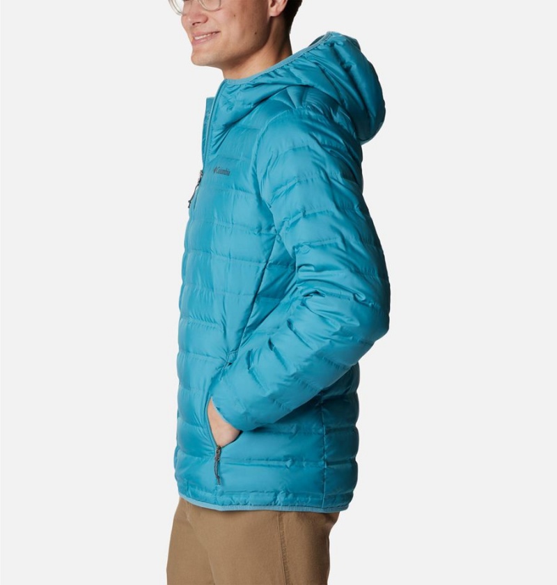 Columbia Lake 22 Hooded Insulated Men's Puffer Jacket Blue | CYNRFX-891