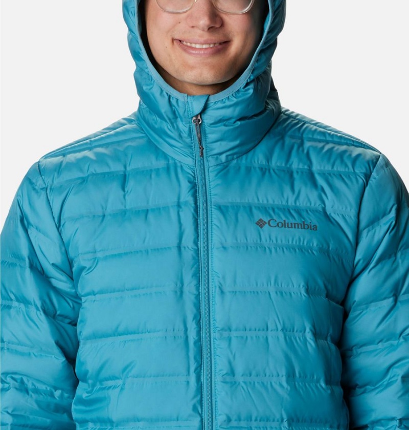 Columbia Lake 22 Hooded Insulated Men's Puffer Jacket Blue | CYNRFX-891