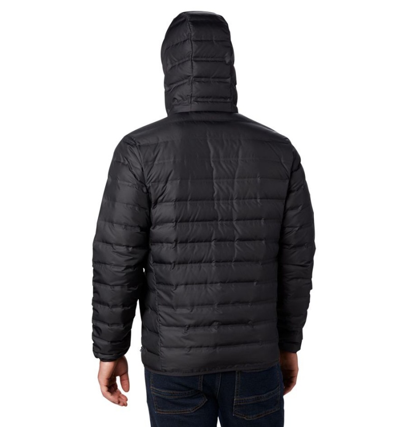 Columbia Lake 22 Hooded Insulated Men's Puffer Jacket Black | RCWBPY-413