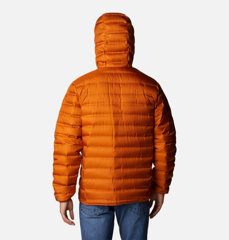 Columbia Lake 22 Hooded Insulated Men's Puffer Jacket Orange | CWUPNF-187