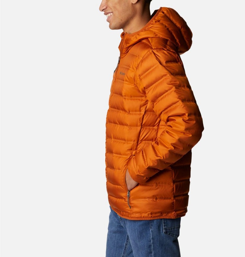 Columbia Lake 22 Hooded Insulated Men's Puffer Jacket Orange | CWUPNF-187