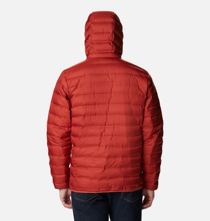 Columbia Lake 22 Hooded Insulated Men's Puffer Jacket Red | PZJTMI-961