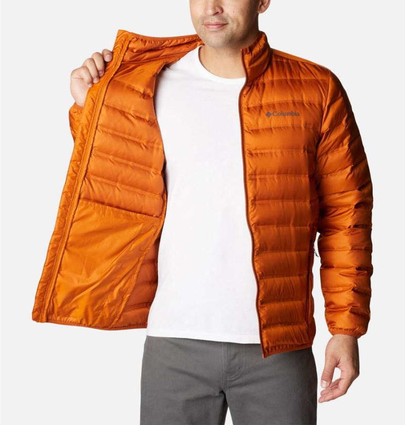 Columbia Lake 22 Insulated Men's Puffer Jacket Orange | EWKGCI-735