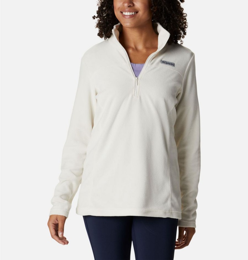 Columbia Lake Aloha Half Zip Fleece Women\'s Pullover White | CJLSWO-902