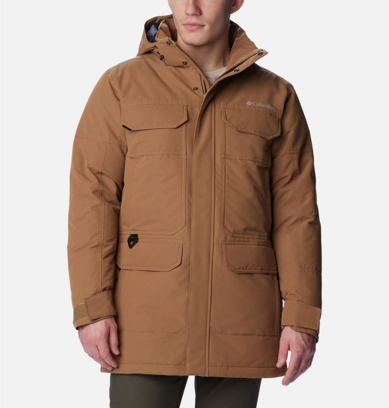 Columbia Landroamer Down Men\'s Coats Brown | IZHRQS-406