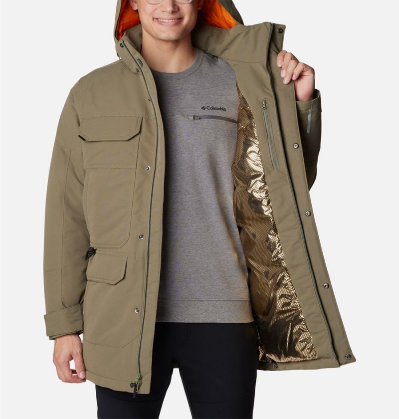 Columbia Landroamer Down Men's Coats Green | RQUSDX-746