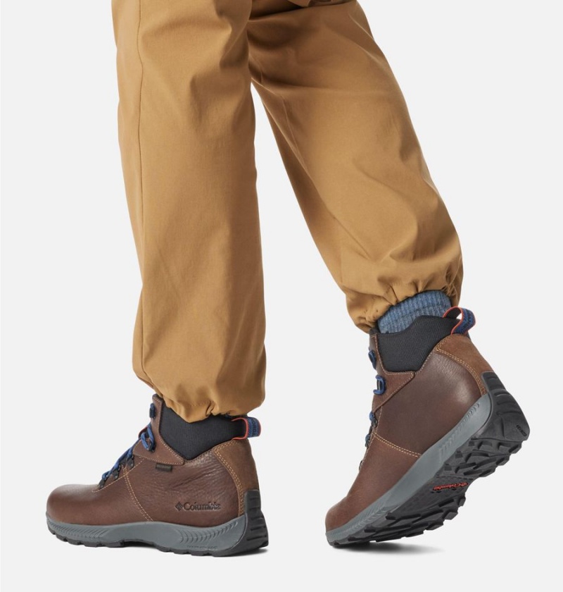 Columbia Landroamer Explorer Waterproof Boot Men's Hiking Shoes Brown | UOKPNF-327