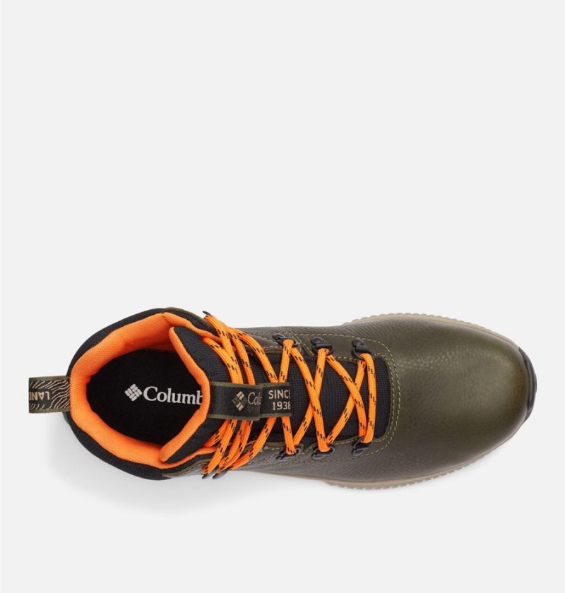 Columbia Landroamer Explorer Waterproof Boot Men's Hiking Shoes Olive | BUCAEN-701