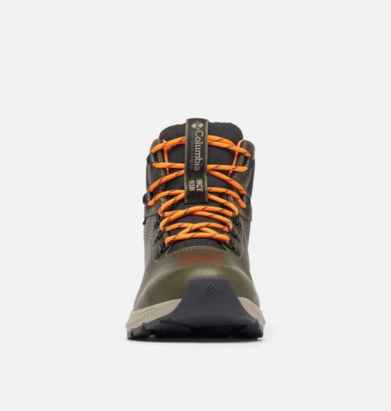 Columbia Landroamer Explorer Waterproof Boot Men's Hiking Shoes Olive | BUCAEN-701