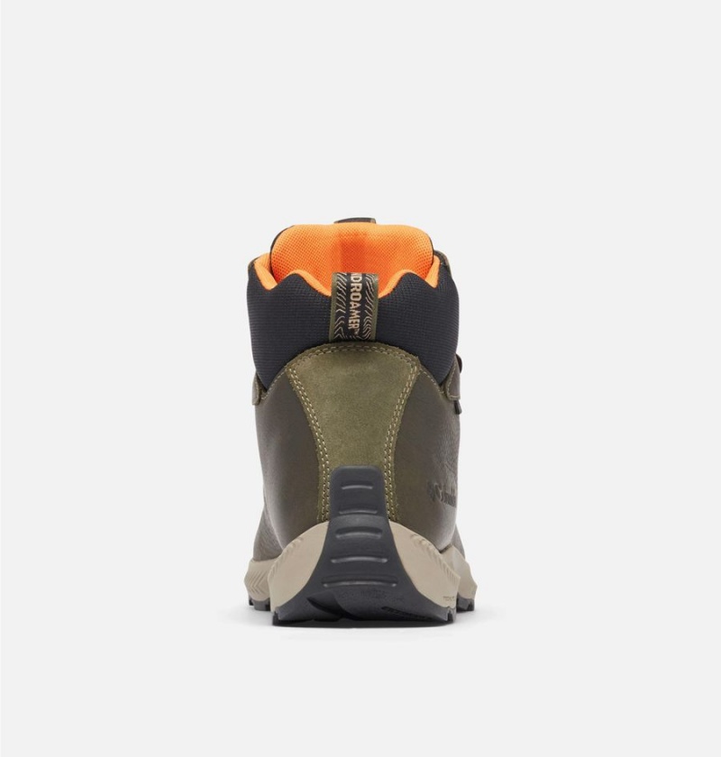 Columbia Landroamer Explorer Waterproof Boot Men's Hiking Shoes Olive | BUCAEN-701