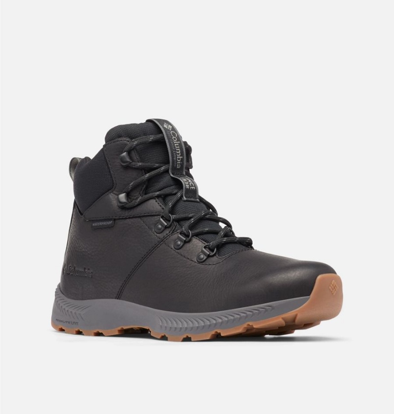 Columbia Landroamer Explorer Waterproof Boot Men's Hiking Shoes Black | CJZWUO-681