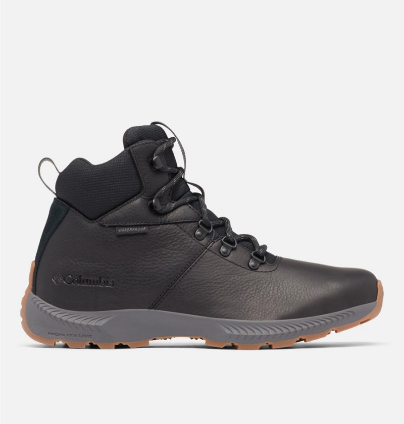 Columbia Landroamer Explorer Waterproof Boot Men\'s Hiking Shoes Black | CJZWUO-681