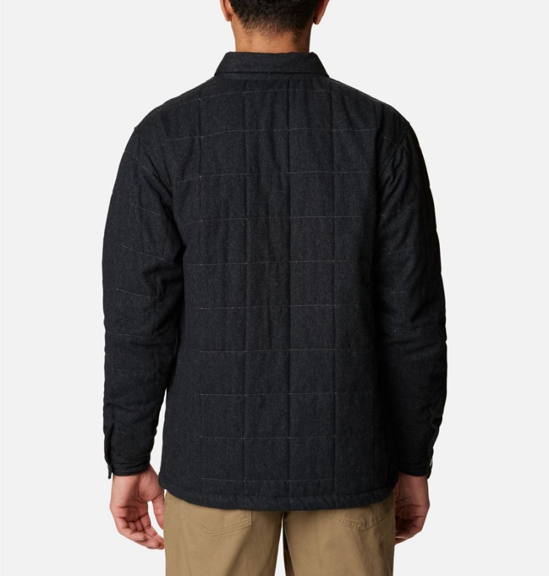 Columbia Landroamer Quilted Jacket Men's Shirt Black | PMDRIC-972