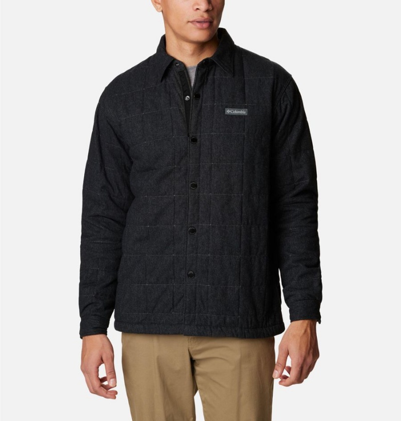 Columbia Landroamer Quilted Jacket Men's Shirt Black | PMDRIC-972