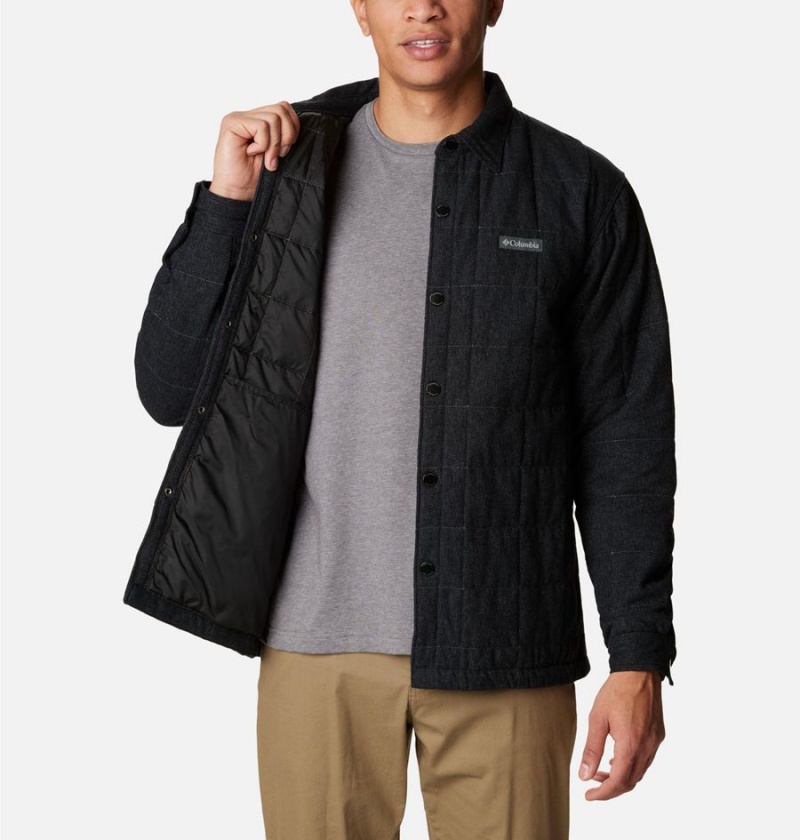 Columbia Landroamer Quilted Jacket Men's Shirt Black | PMDRIC-972
