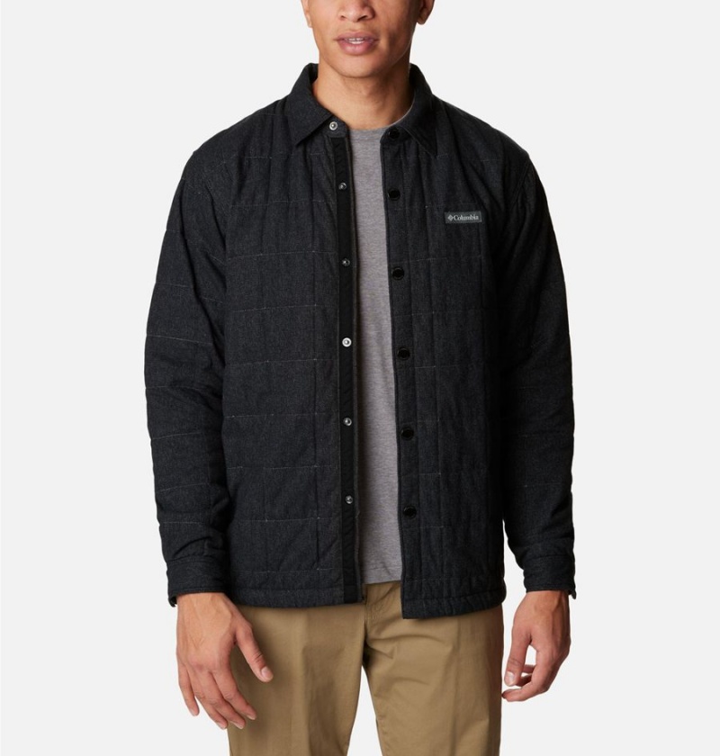 Columbia Landroamer Quilted Jacket Men\'s Shirt Black | PMDRIC-972