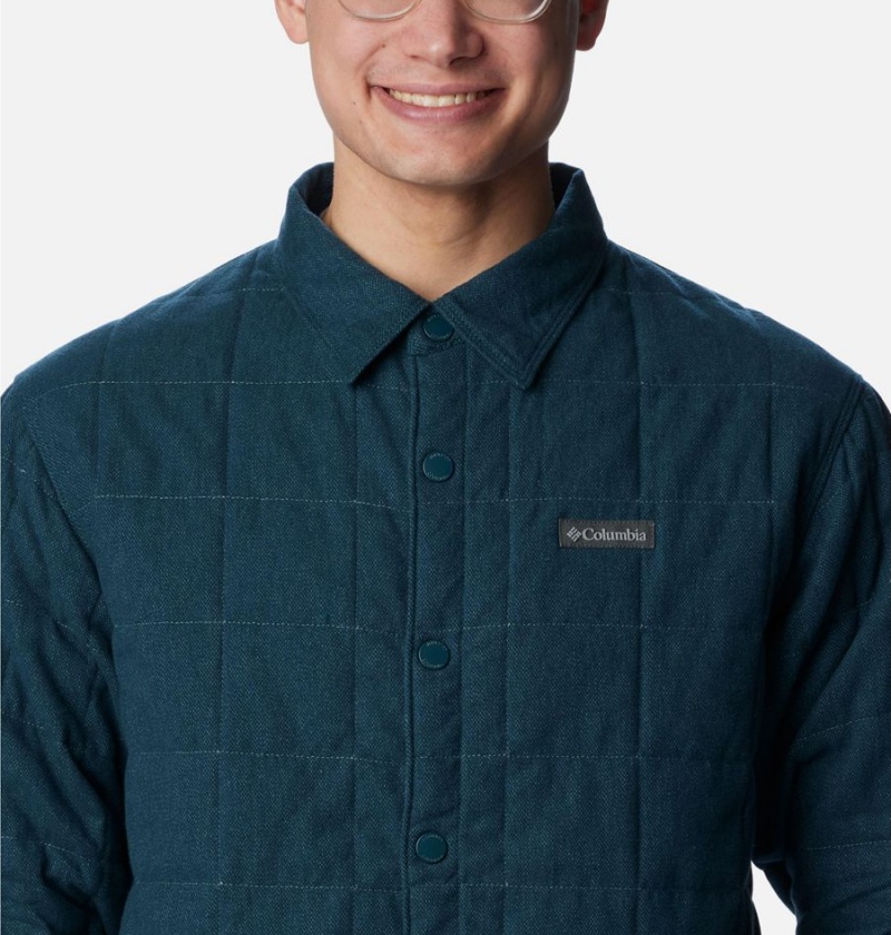 Columbia Landroamer Quilted Jacket Men's Shirt Green | VIAQSW-296