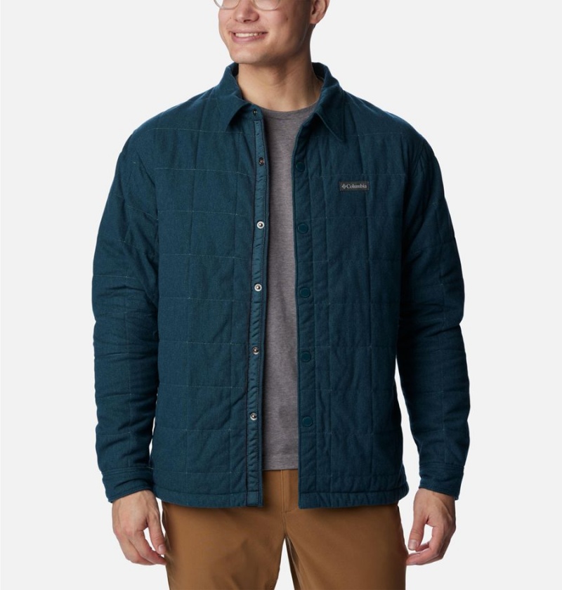 Columbia Landroamer Quilted Jacket Men's Shirt Green | VIAQSW-296