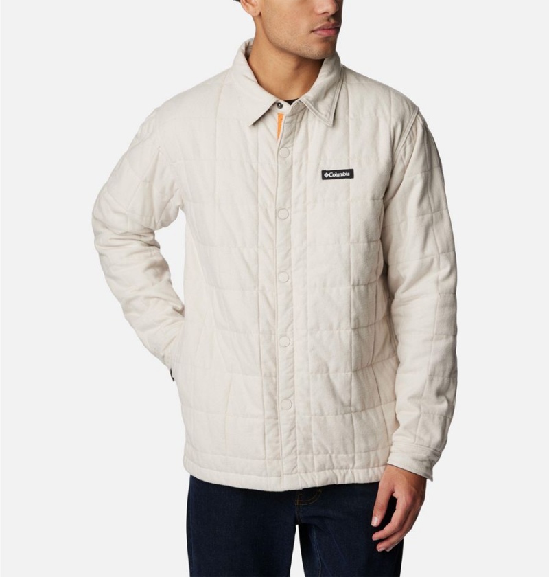 Columbia Landroamer Quilted Jacket Men's Shirt White | HXDNLU-736