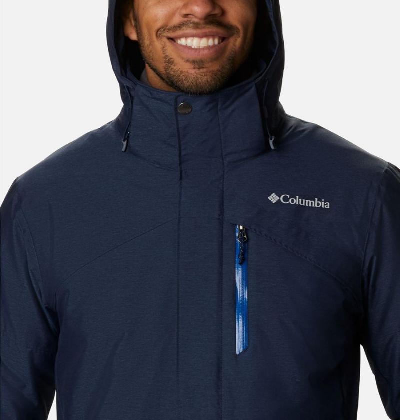 Columbia Last Tracks Insulated Men's Ski Jacket Navy | PJCXTK-809