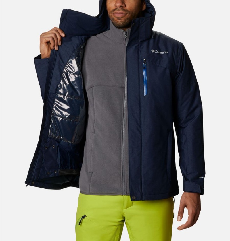 Columbia Last Tracks Insulated Men's Ski Jacket Navy | PJCXTK-809