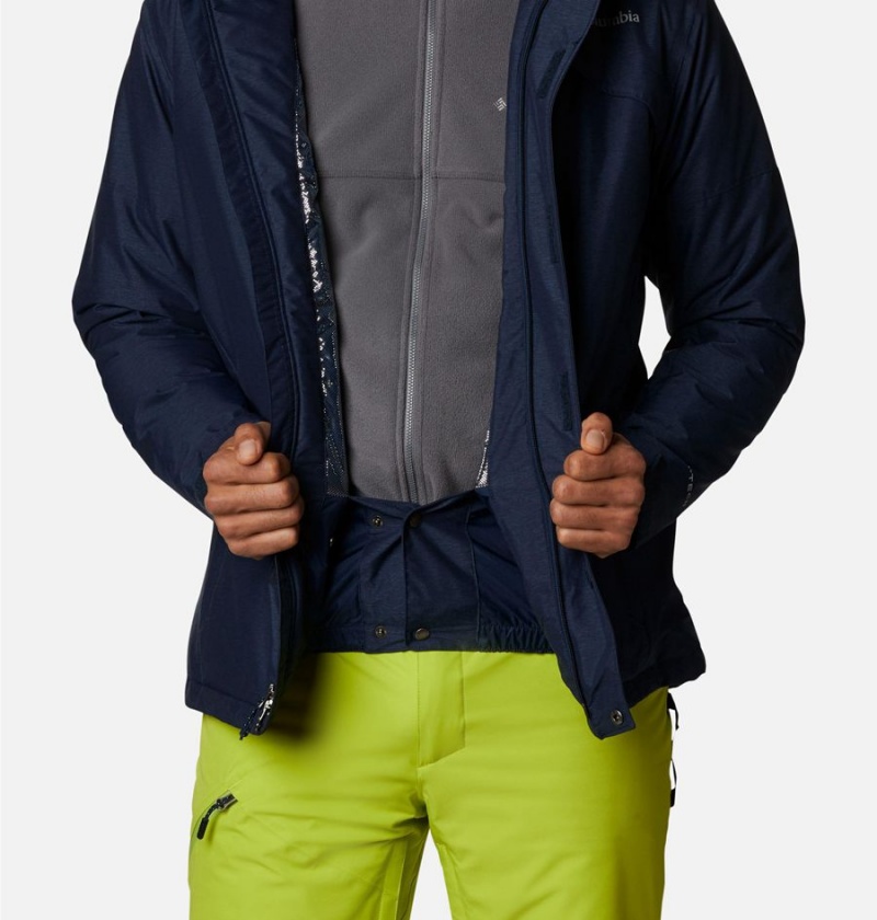 Columbia Last Tracks Insulated Men's Ski Jacket Navy | PJCXTK-809