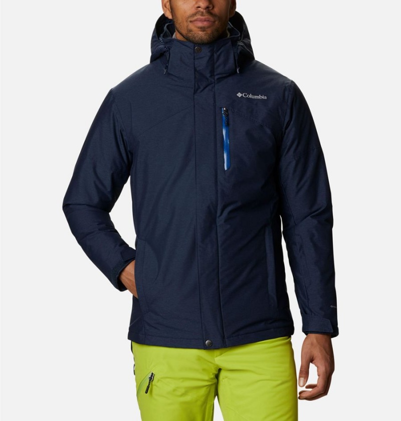 Columbia Last Tracks Insulated Men\'s Ski Jacket Navy | PJCXTK-809