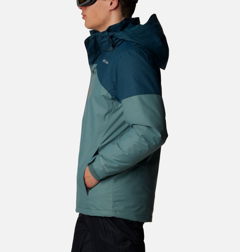 Columbia Last Tracks Insulated Men's Ski Jacket Blue | IJHODP-850