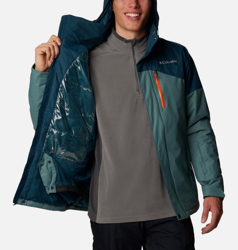 Columbia Last Tracks Insulated Men's Ski Jacket Blue | IJHODP-850