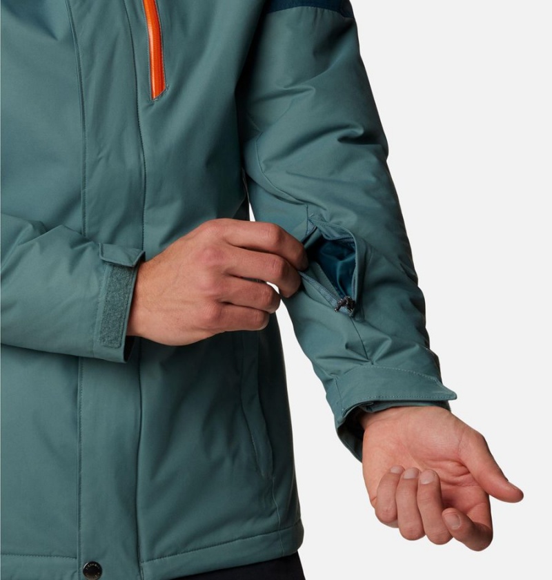 Columbia Last Tracks Insulated Men's Ski Jacket Blue | IJHODP-850