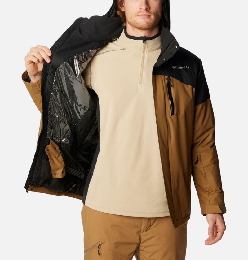 Columbia Last Tracks Insulated Men's Ski Jacket Brown | AVDYXG-537