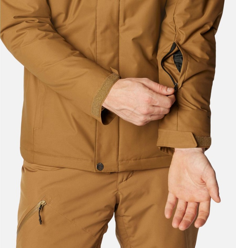 Columbia Last Tracks Insulated Men's Ski Jacket Brown | AVDYXG-537