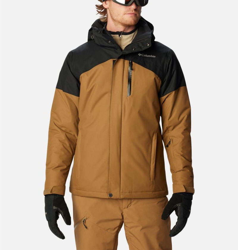 Columbia Last Tracks Insulated Men\'s Ski Jacket Brown | AVDYXG-537