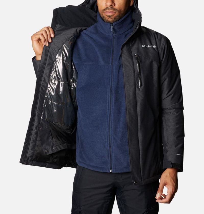 Columbia Last Tracks Insulated Men's Ski Jacket Black | RWFSVU-038