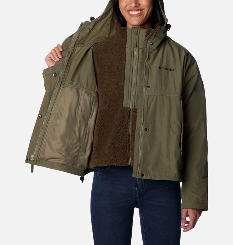 Columbia Laurelwoods II Interchange Women's 3 In 1 Jackets Green | UFTQXR-172
