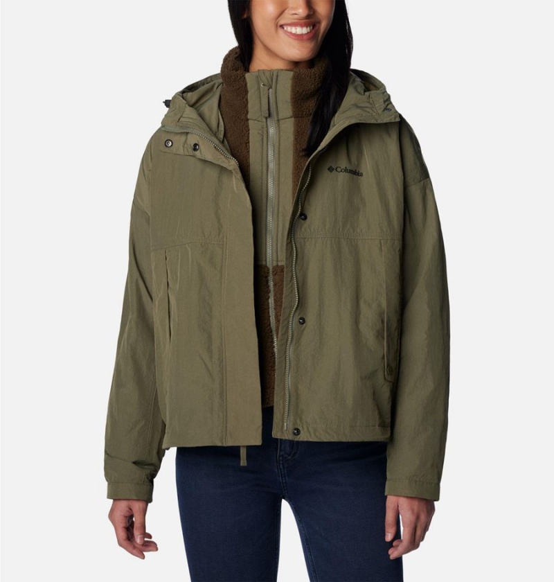 Columbia Laurelwoods II Interchange Women's 3 In 1 Jackets Green | UFTQXR-172