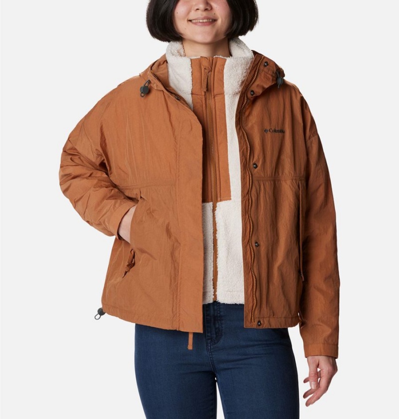 Columbia Laurelwoods II Interchange Women's 3 In 1 Jackets Brown | KUJCDR-547