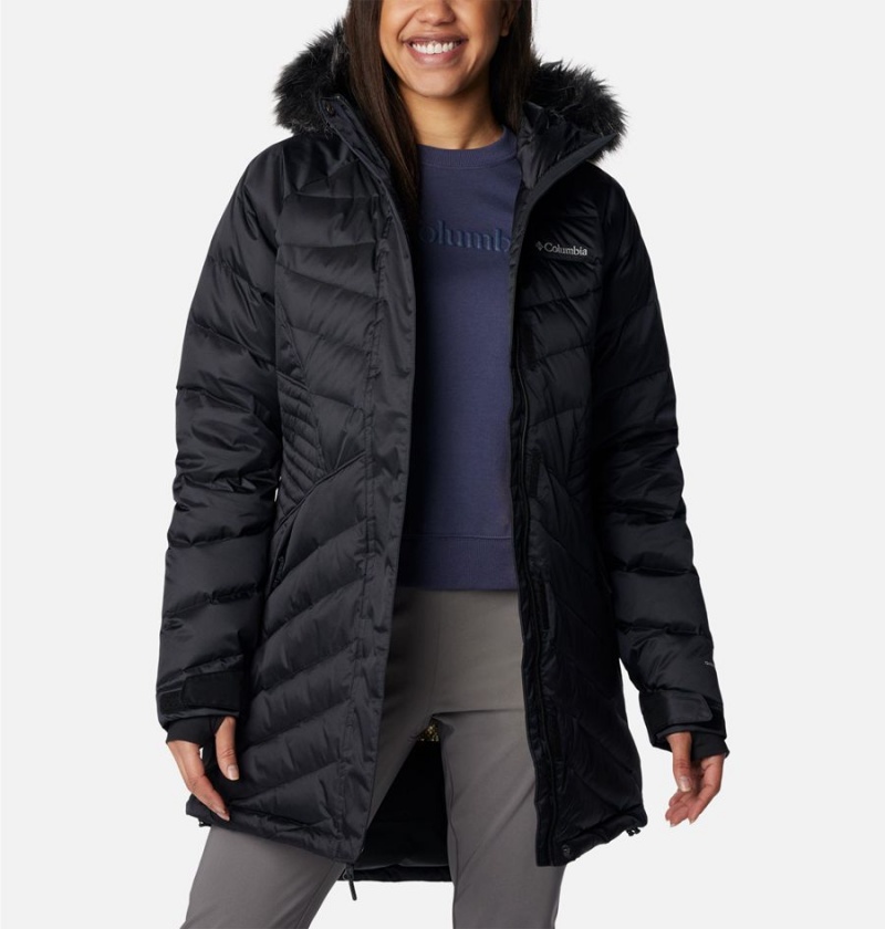 Columbia Lay D III Mid Women's Puffer Jacket Black | UYFCMW-428