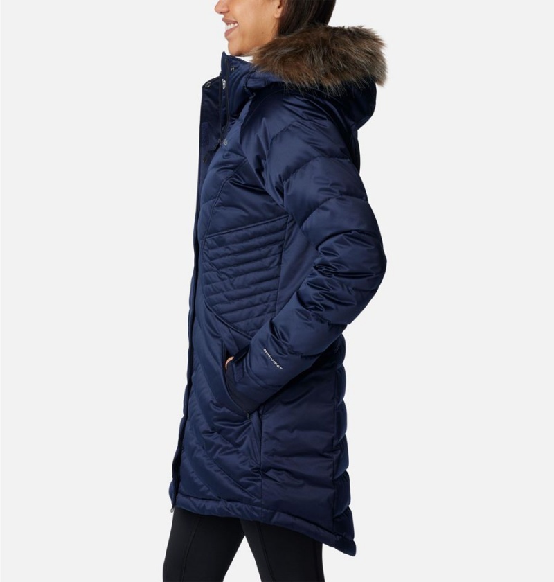 Columbia Lay D III Mid Women's Puffer Jacket Navy | MFLYRO-806