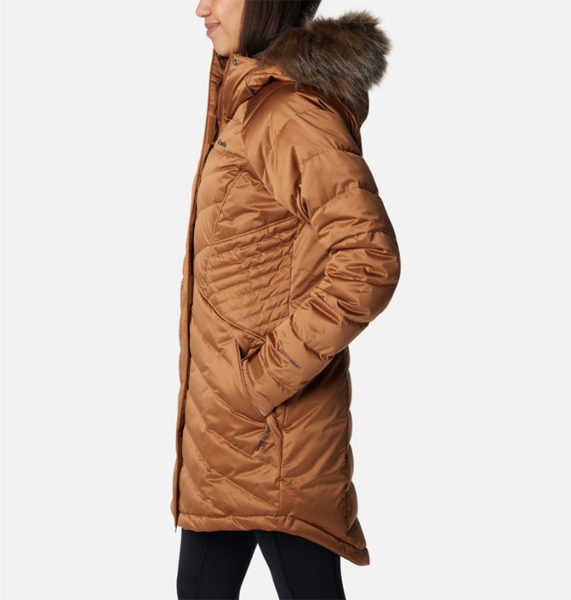 Columbia Lay D III Mid Women's Puffer Jacket Brown | TNDBUA-103
