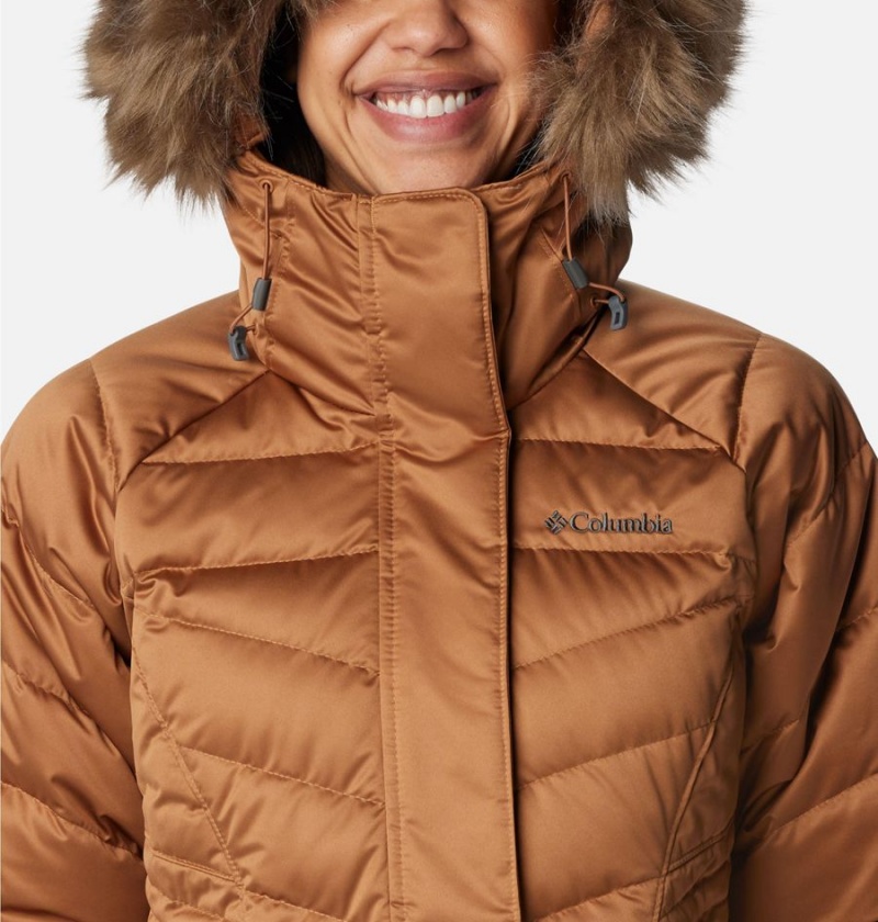 Columbia Lay D III Mid Women's Puffer Jacket Brown | TNDBUA-103