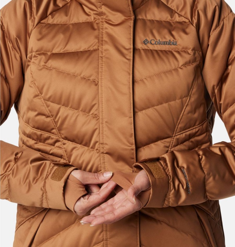 Columbia Lay D III Mid Women's Puffer Jacket Brown | TNDBUA-103