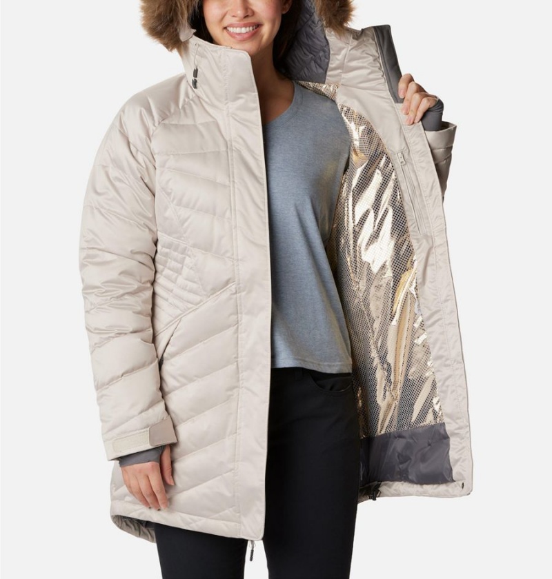 Columbia Lay D III Mid Women's Puffer Jacket White | ETUYOZ-219