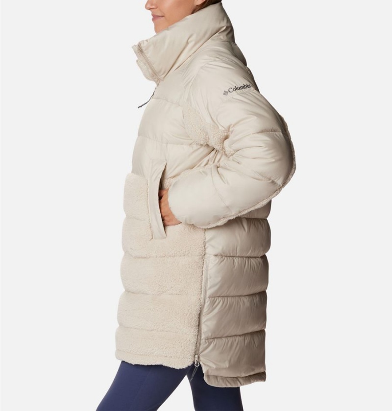 Columbia Leadbetter Point Long Women's Puffer Jacket White | EZNSLI-605