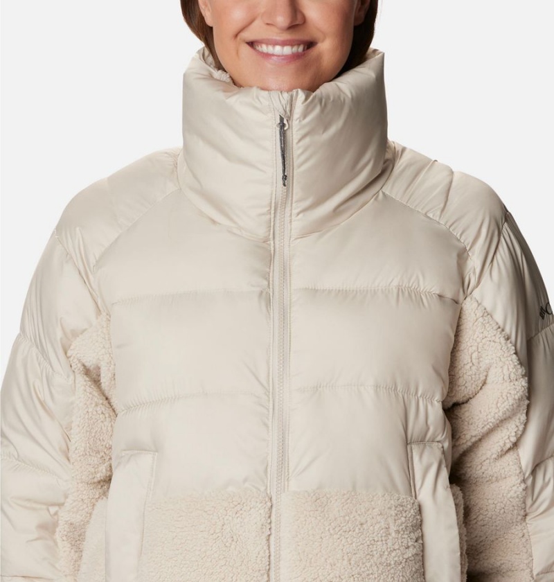 Columbia Leadbetter Point Long Women's Puffer Jacket White | EZNSLI-605