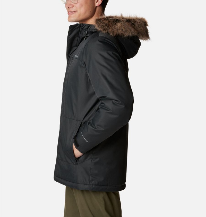 Columbia Leif Trail Men's Coats Black | MHVNKL-738