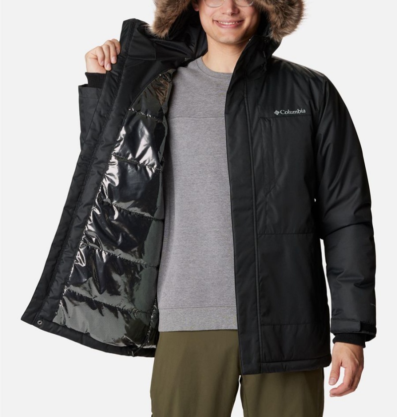 Columbia Leif Trail Men's Coats Black | MHVNKL-738